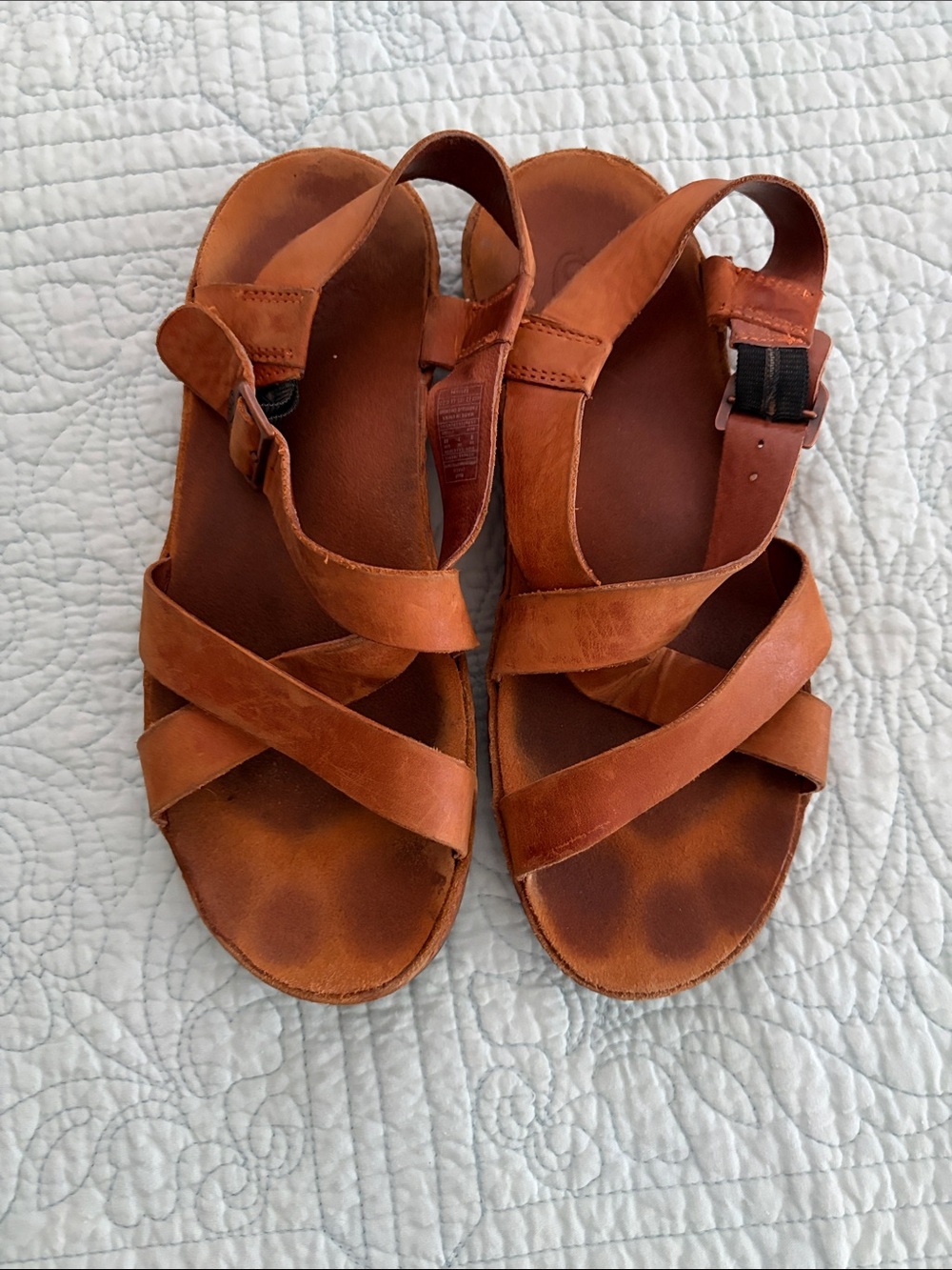 Chaco Women's Wayfarer Brown Leather Sport Sandals - Picture 4 of 4